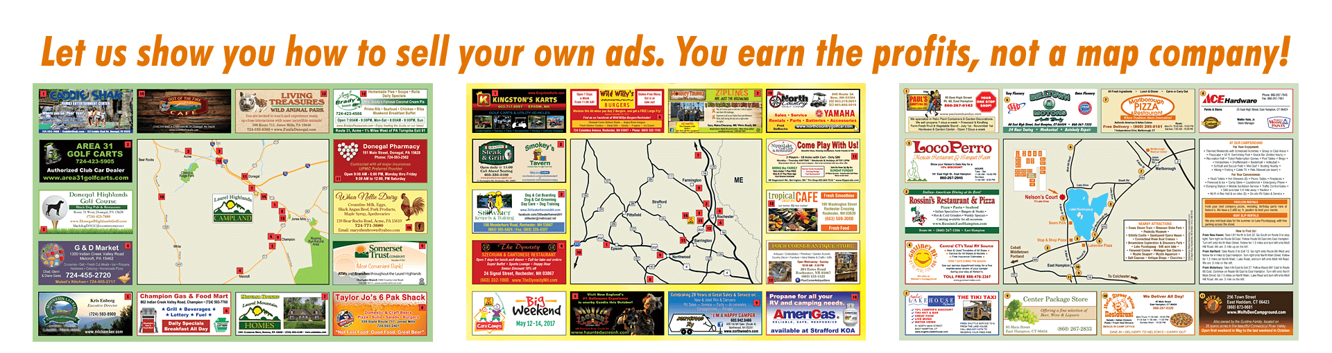 Sell your own ad site maps