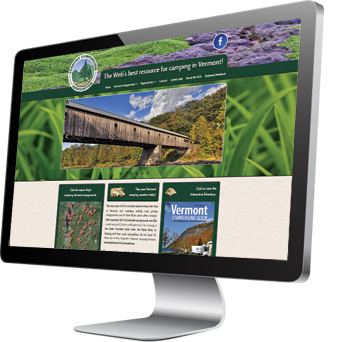 The Vermont Campground Association - An example of responsive website development from Pelland Advertising