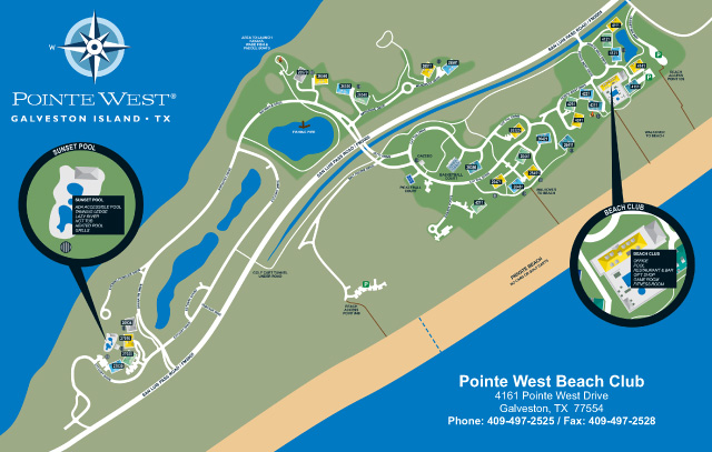 Pointe West Beach Club Resort Map