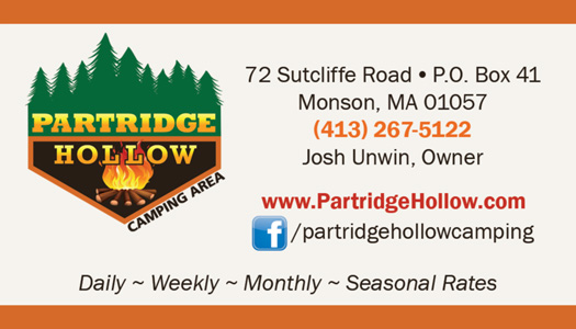 Partridge Hollow Camping Area Business Card