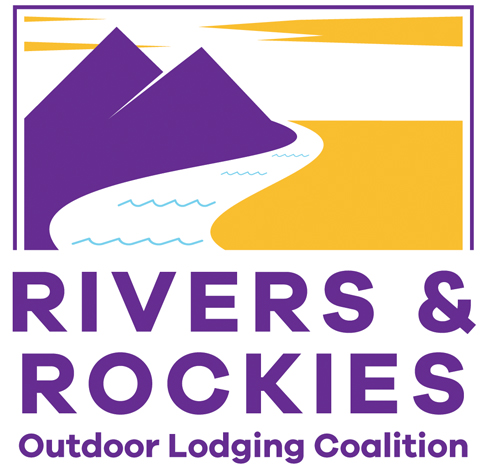 Rivers & Rockies Outdoor Lodging Coalition – Vertical Logo Design