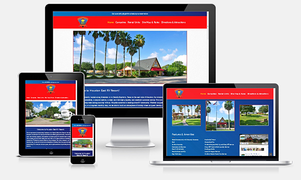 Houston East RV Resort - New Responsive Website