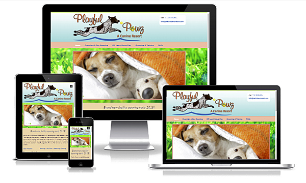 Playful Pawz Canine Resort - New Responsive Website