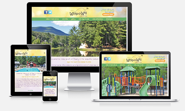 Whip-O-Will Campsites - New Responsive Website