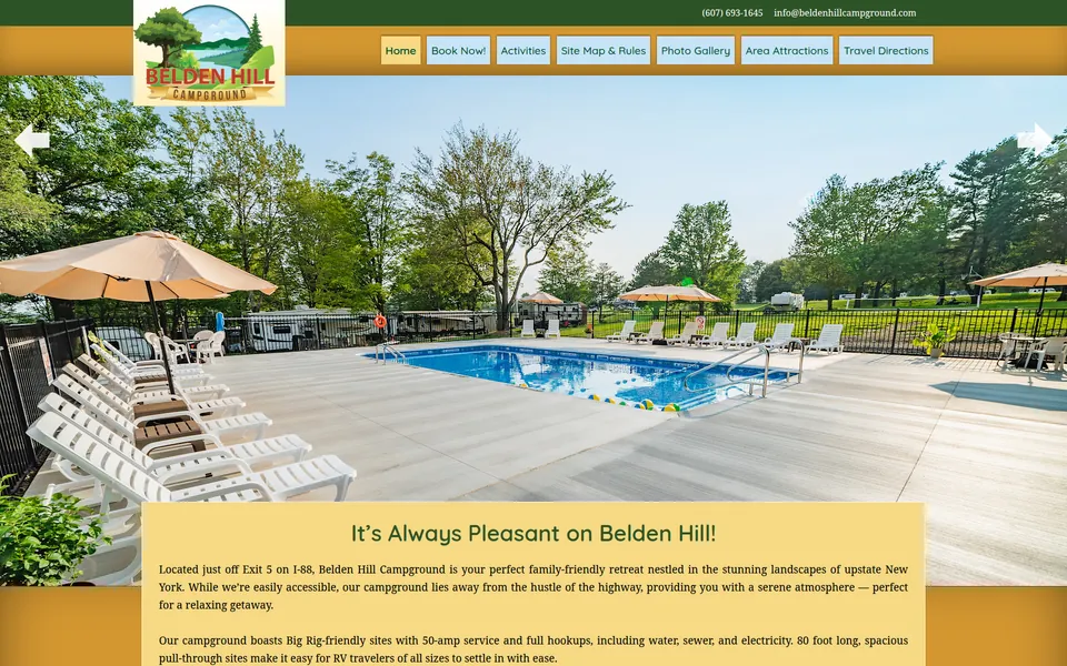 Belden Hill Campground website