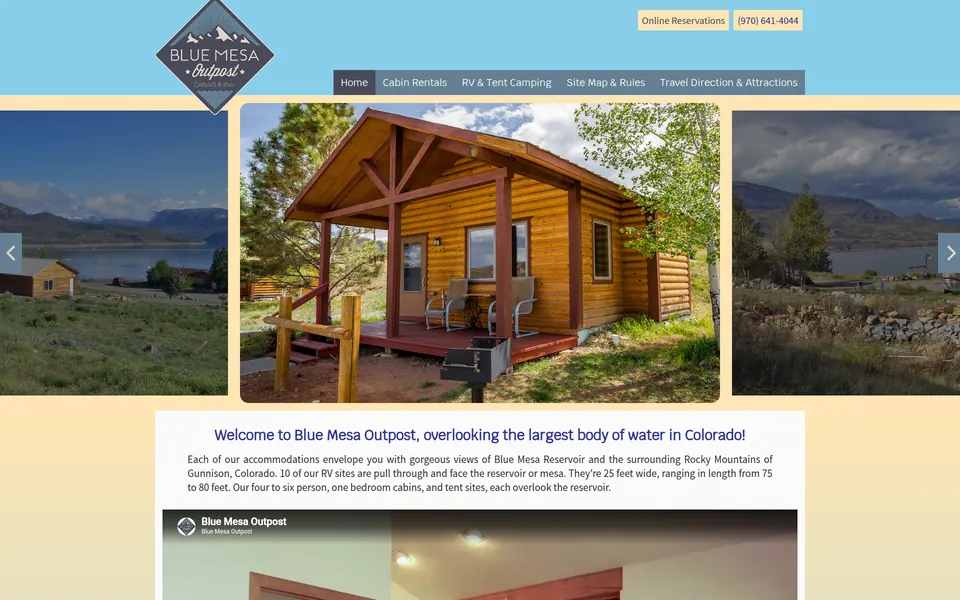 Blue Mesa Outpost website