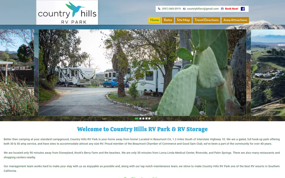 Country Hills RV Park website