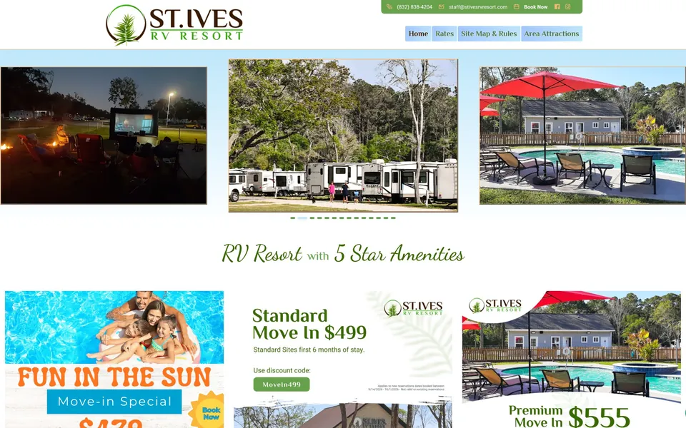 St. Ives RV Resort website