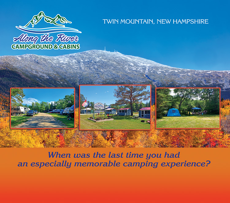 Along the River Campground & Cabins trade show graphic