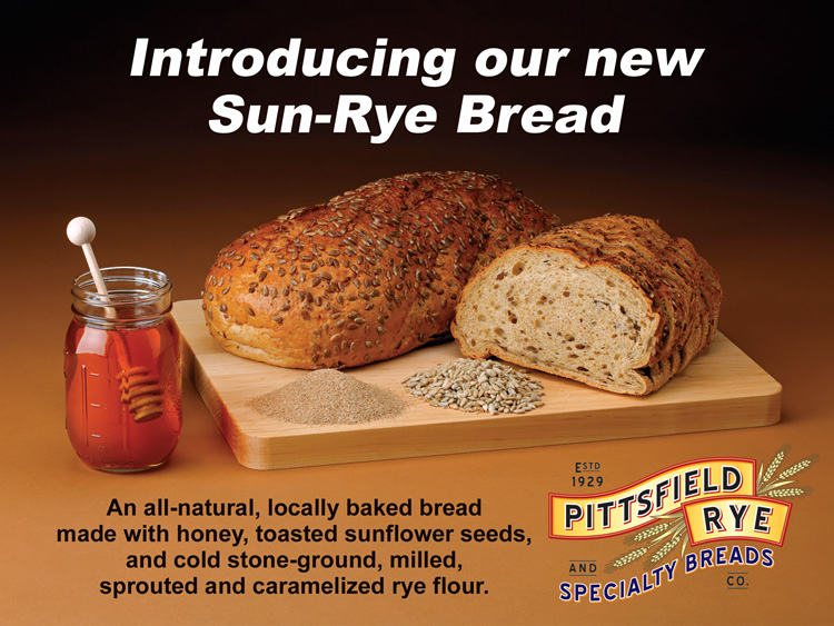 Pittsfield Rye & Specialty Bread Company point of sale display