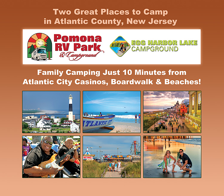 Pomona RV Park and Egg Harbor Lake Campground trade show graphics