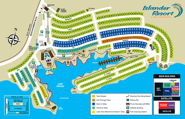 Islander Resort site map