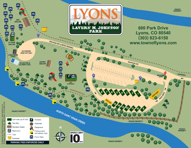 Lavern M. Johnson Park site map