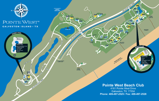 Pointe West Beach Club site map