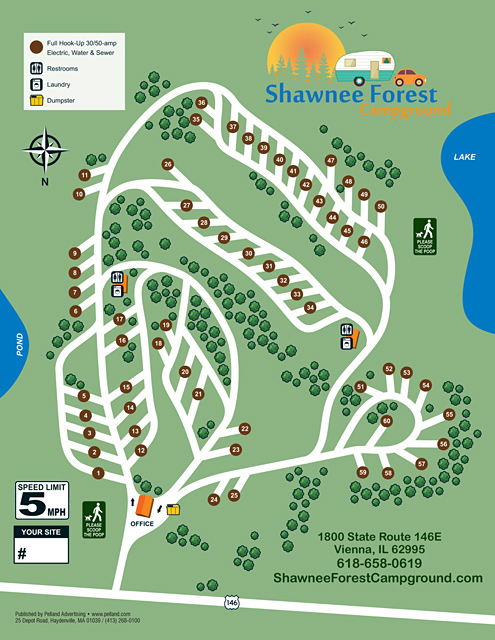 Shawnee Forest Campground site map