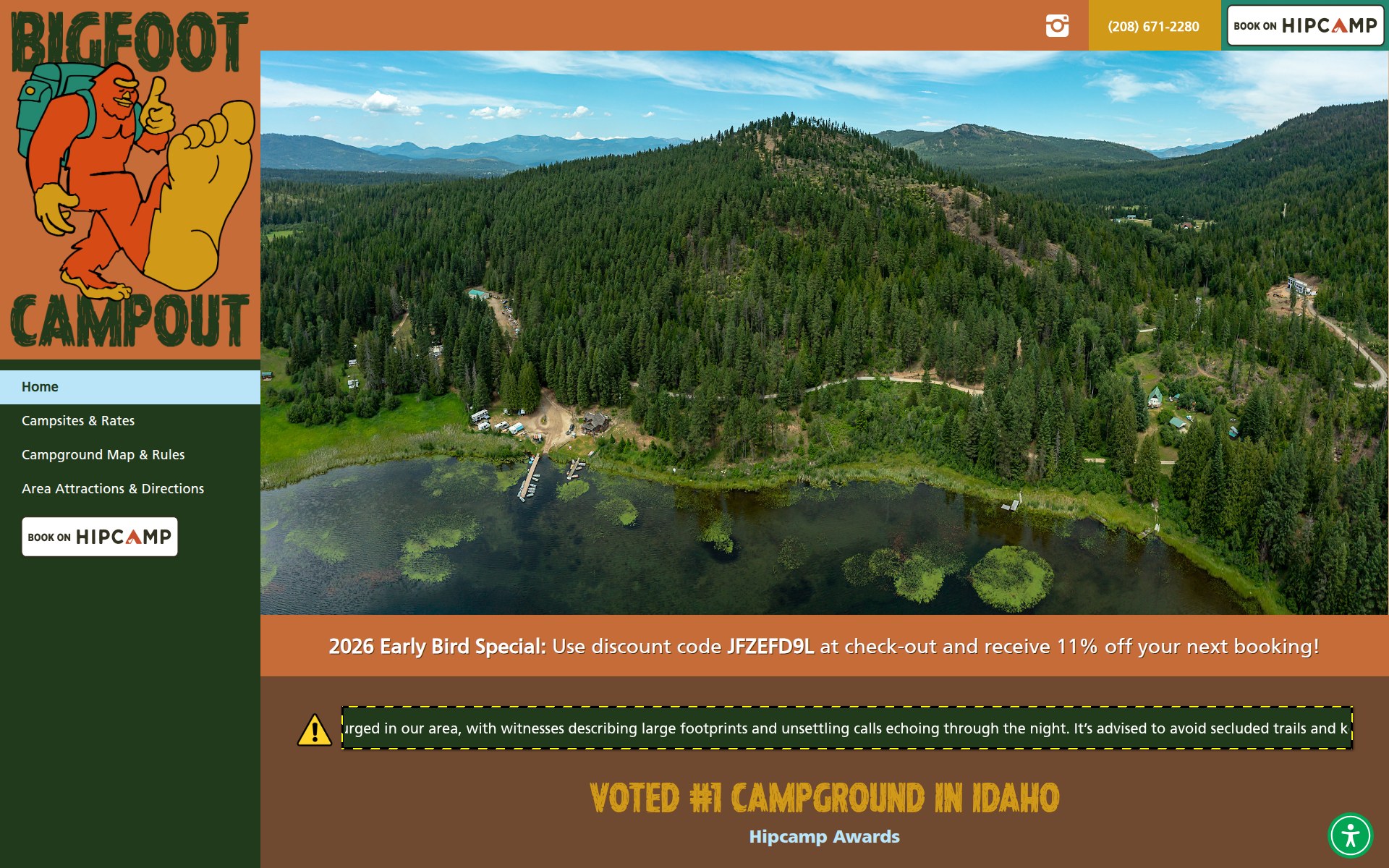 Bigfoot Campout website