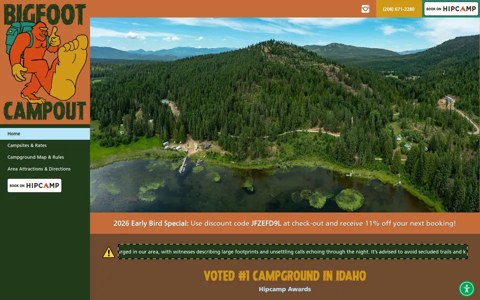 Bigfoot Campout website