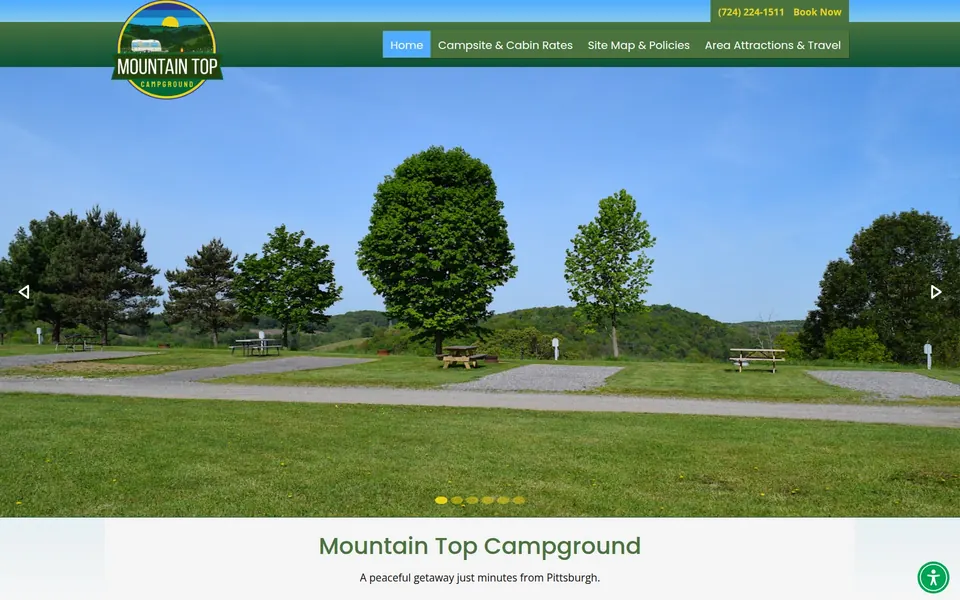 Mountain Top Campground website