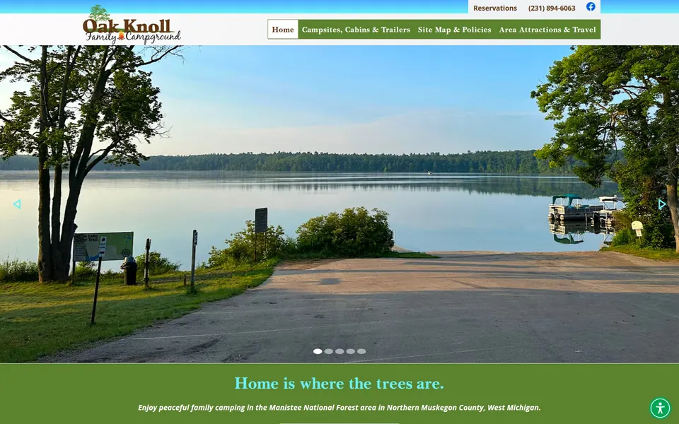Oak Knoll Family Campground website
