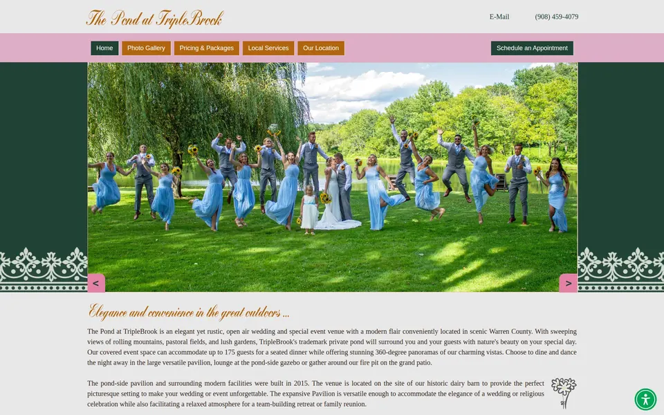 The Pond at Triplebrook website