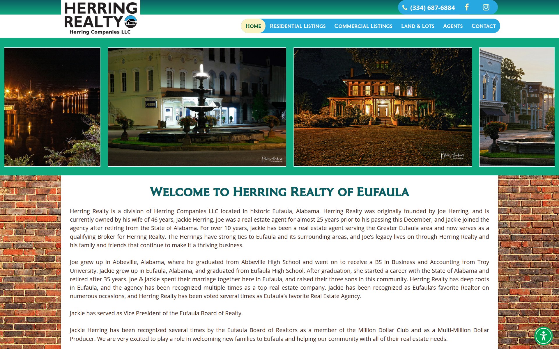 Herring Realty website
