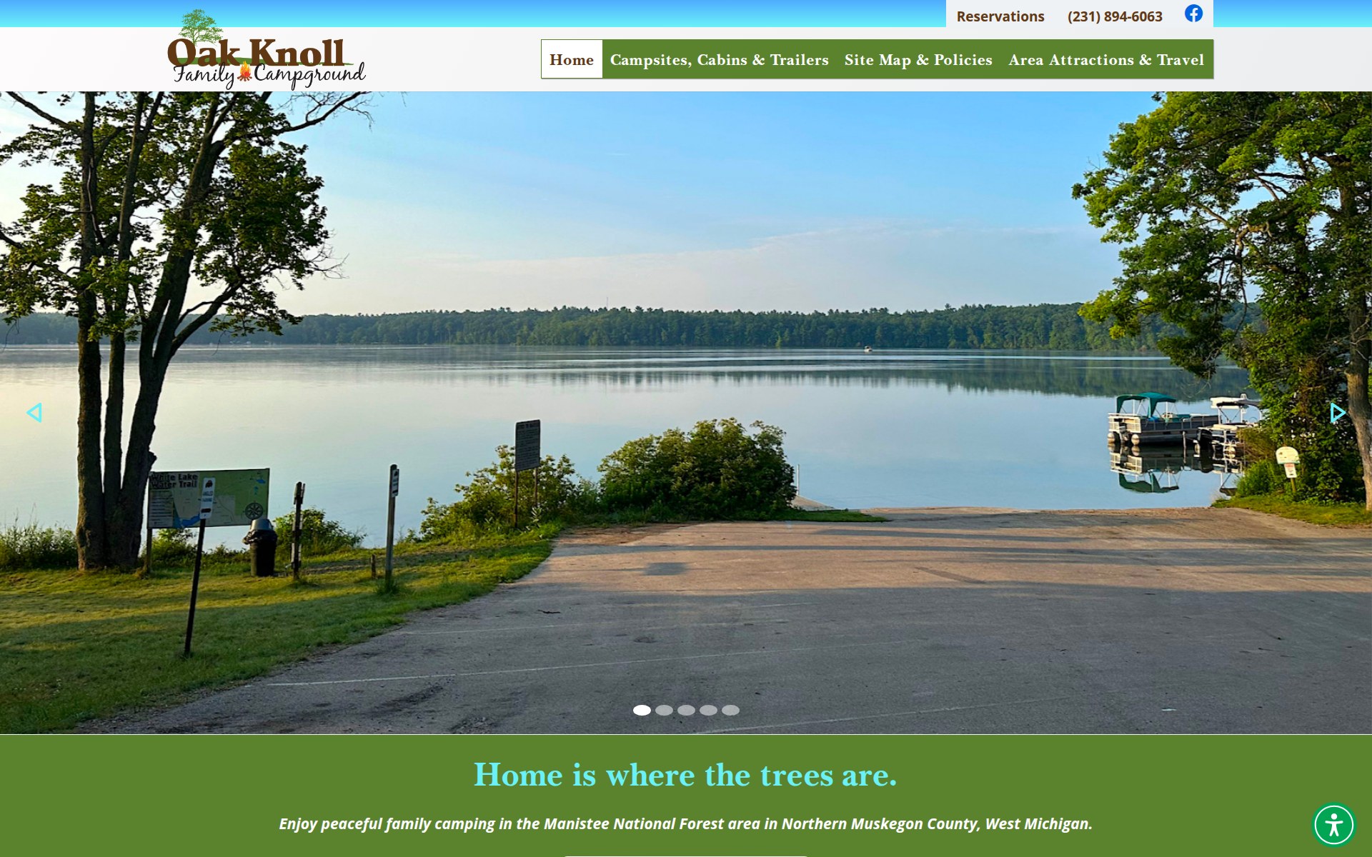 Oak Knoll Family Campground website