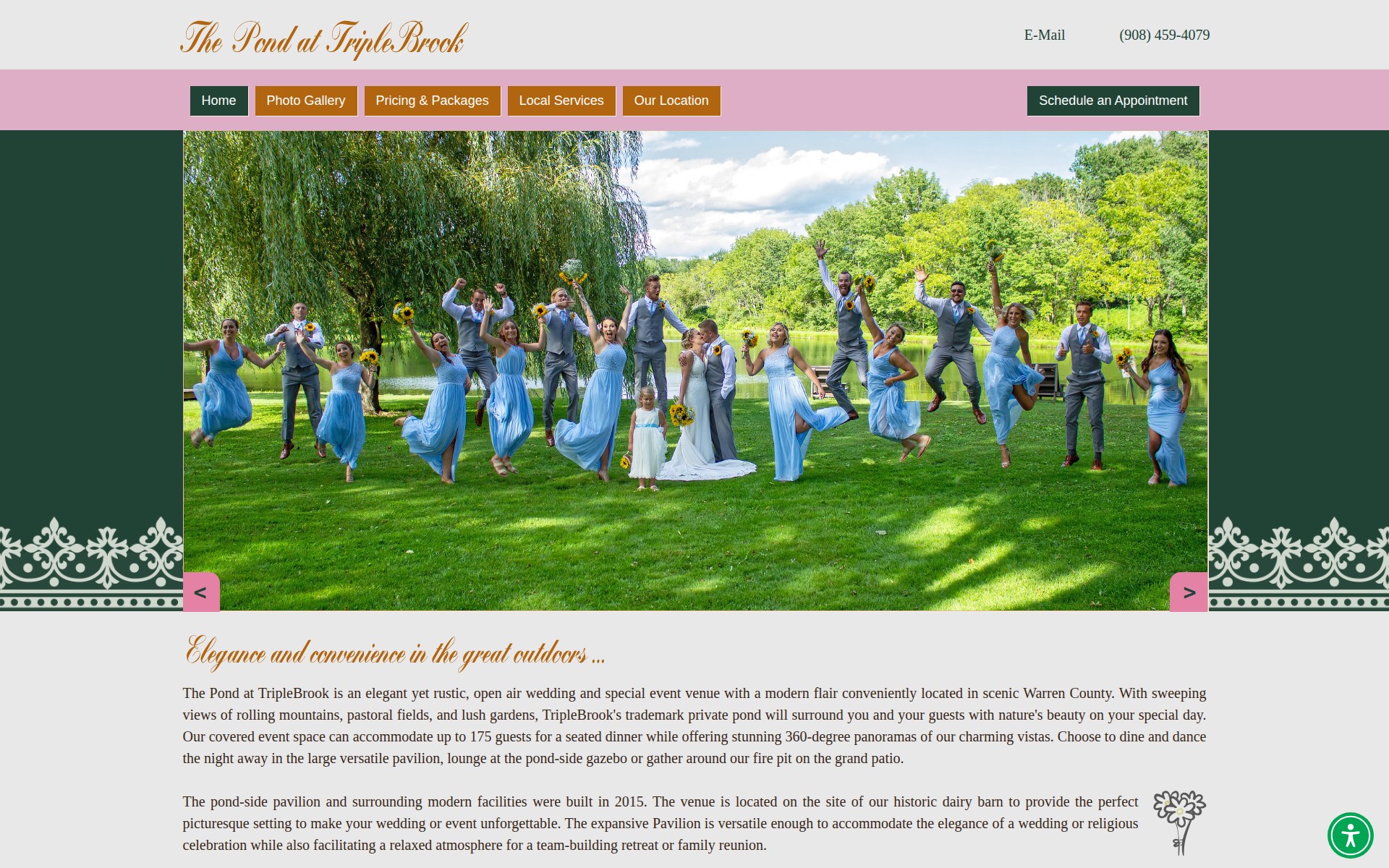 The Pond at Triplebrook website
