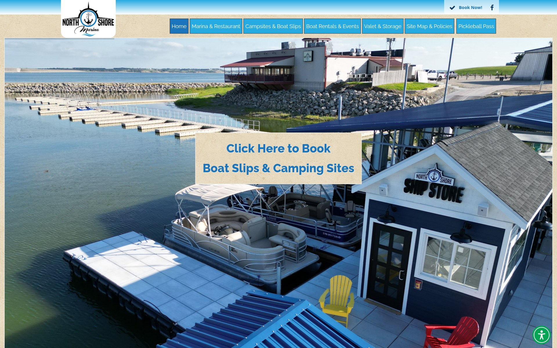 North Shore Marina & Campground website